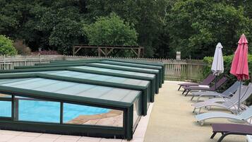 Indoor pool, a heated pool