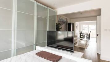 1 bedroom, iron/ironing board, free Internet, bed sheets