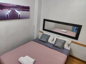 2 bedrooms, desk, soundproofing, iron/ironing board