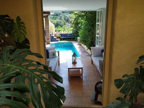 Outdoor pool - Romantic, Moorish house, pool, views, terraces - Lecrin Valley, south of Granada (Saleres)