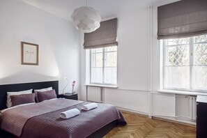 2 slaapkamers, een strijkplank/strijkijzer, reisbedje, wifi