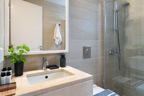 Ensemble douche/baignoire, sĂšche-cheveux, serviettes fournies, savon