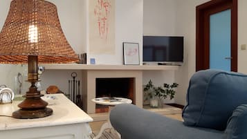 Tv, pejs, bøger, musikbibliotek