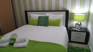 1 bedroom, desk, soundproofing, iron/ironing board