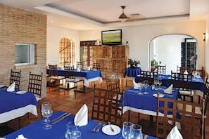 Enjoy a casual dining experience with comfortable seating and a rustic atmosphere.