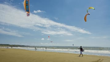 Vlak bij het strand