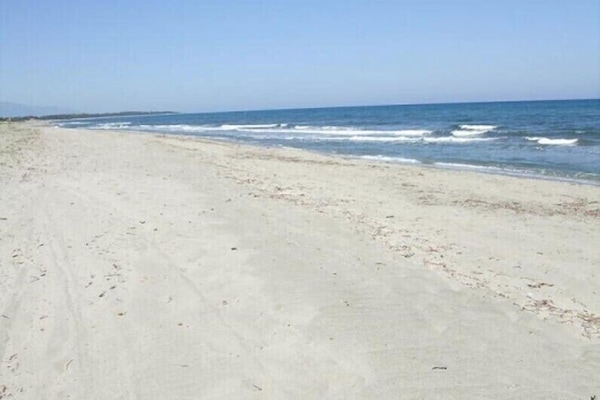On the beach, beach towels