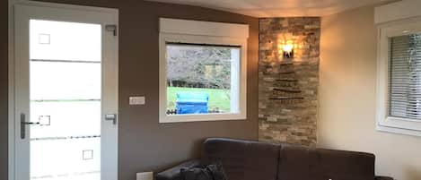 TV, DVD player, ping pong