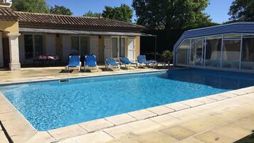 A heated pool