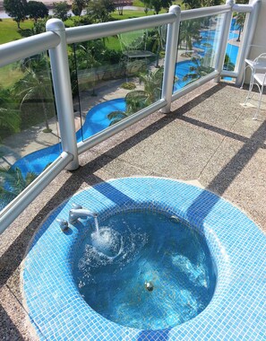 A heated pool