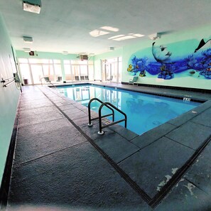 Indoor pool, a heated pool