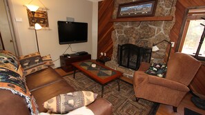 Smart TV, fireplace, video games
