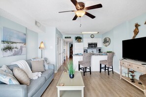 Een televisie en een dvd-speler