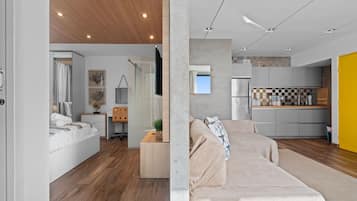 1 habitación, escritorio, tabla de planchar con plancha y wifi