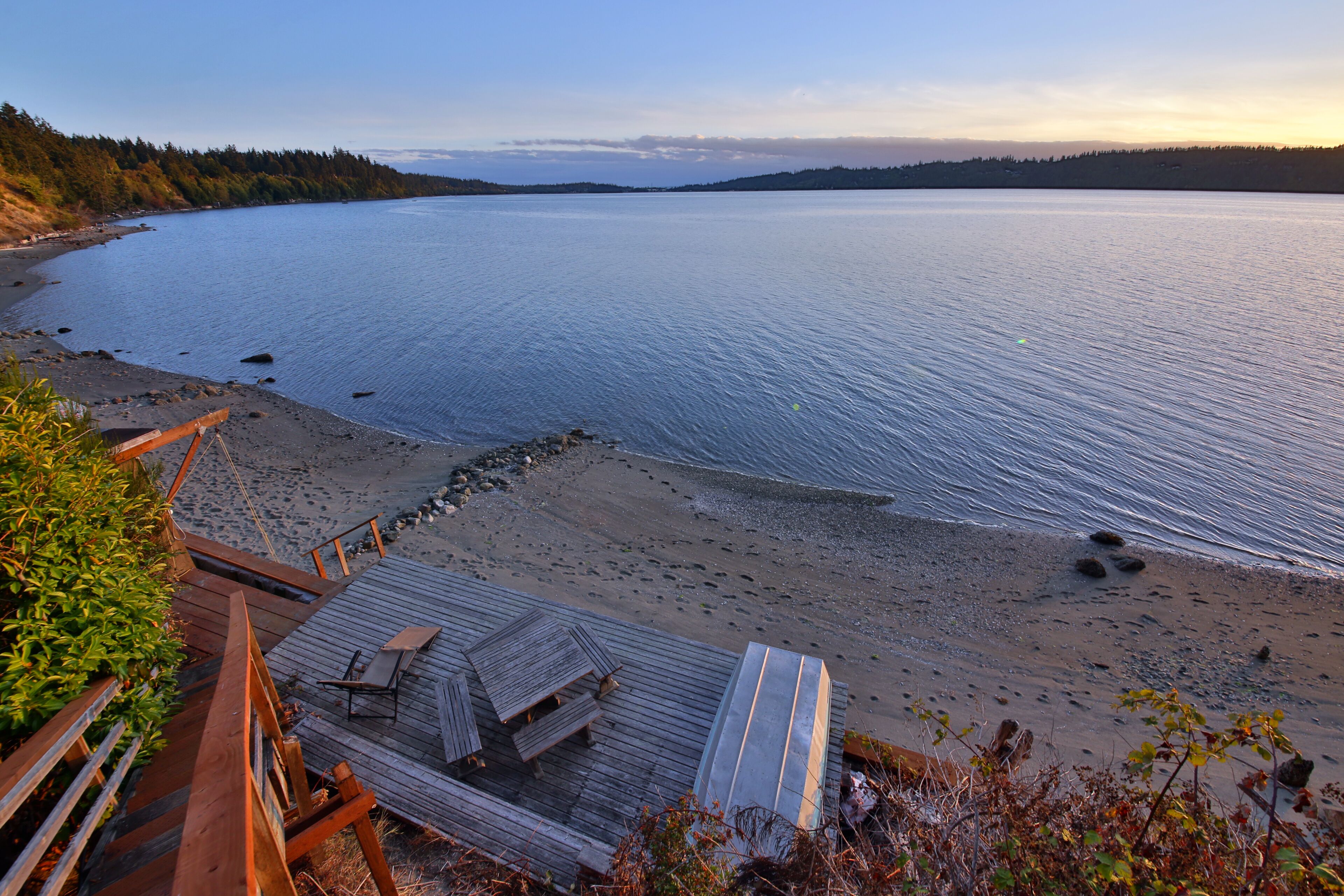 On the beach, beach towels