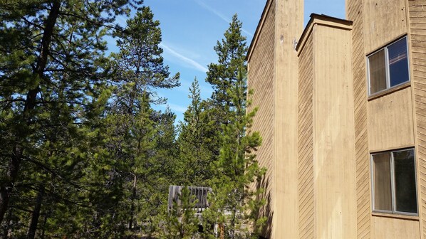 A building with a wooden exterior and multiple windows. - Balsam 3 in Sunriver Oregon (Sunriver)