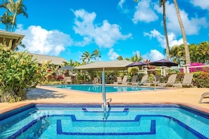 A heated pool