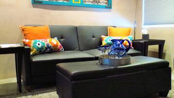 TV, DVD player, stereo