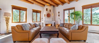 Spacious traditional Santa Fe adobe home