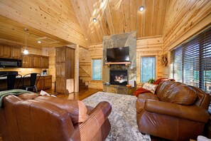 Smart TV, chimenea