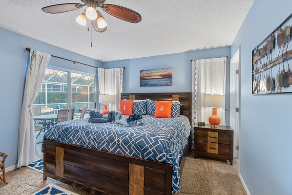 4 bedrooms, in-room safe, iron/ironing board, travel cot