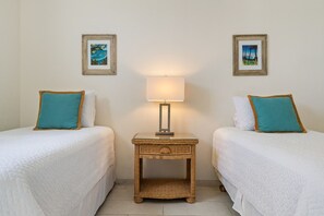 2 bedrooms, desk, iron/ironing board, travel crib