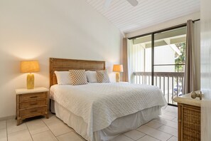 2 bedrooms, desk, iron/ironing board, travel crib