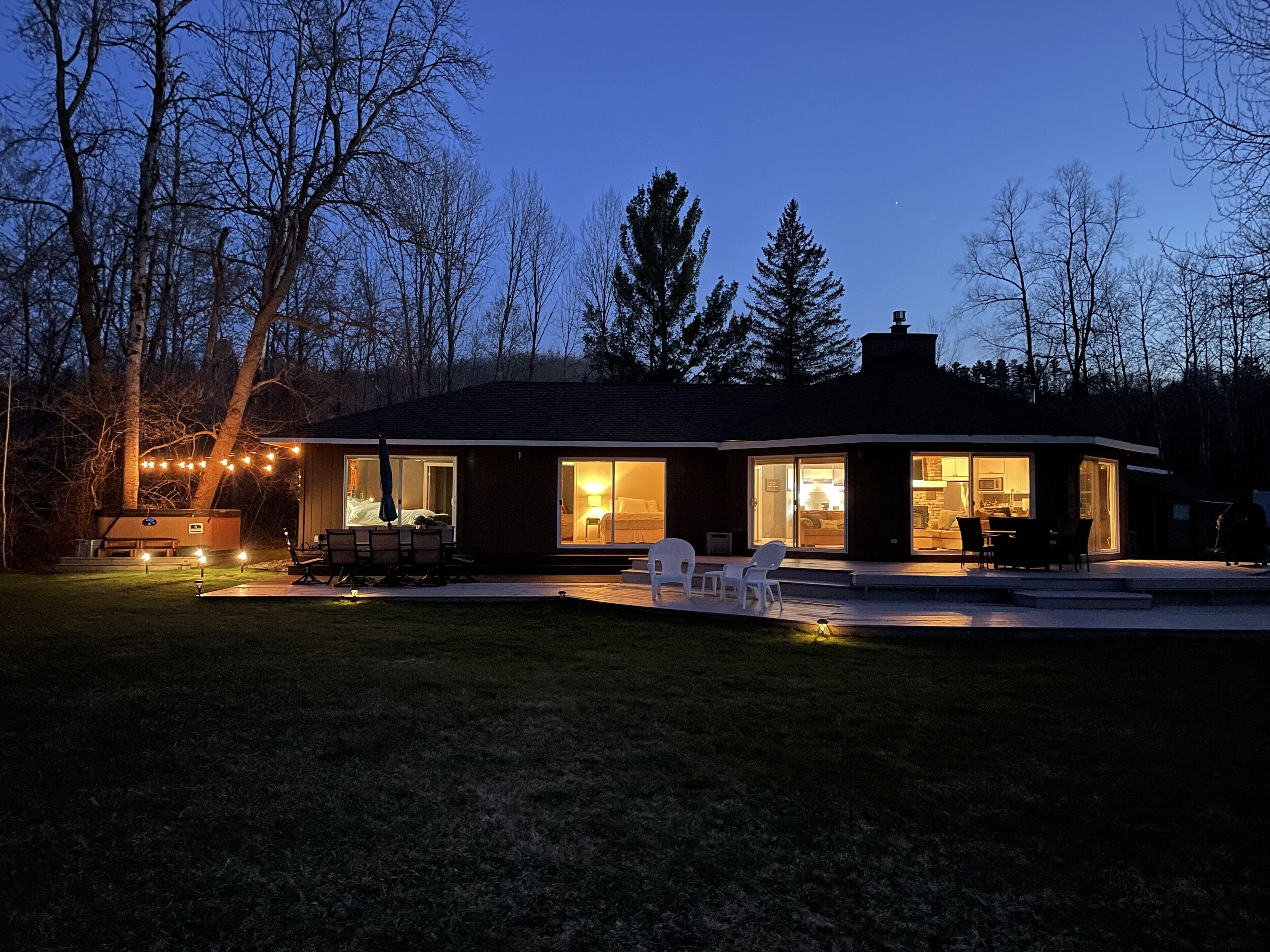 Rear view of the house 