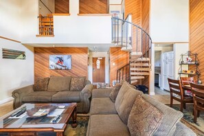 TV, fireplace, video games