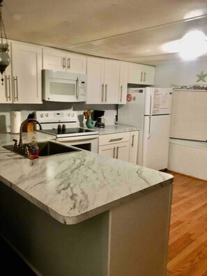 Fridge, microwave, oven, stovetop - Mermaid Cove River Retreat (Weeki Wachee)