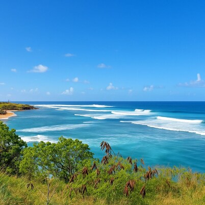 Ocean View Retreat – Walk to Town and Beaches– A/C – Fast WiFi - Self Check-In