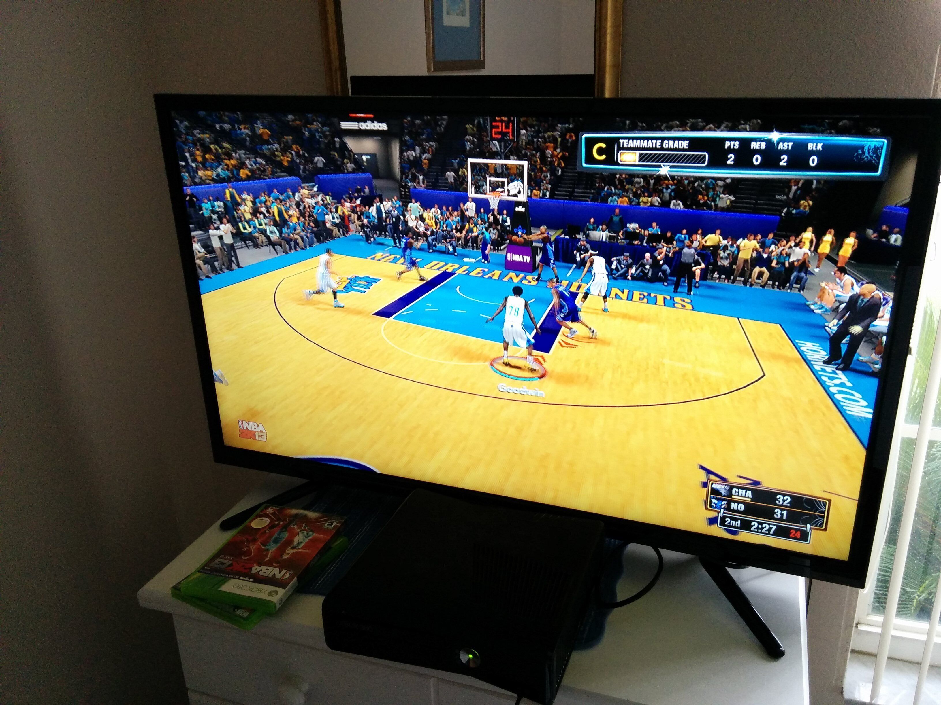 XBox 360 game system with 10+ games for the kids