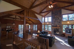 TV, fireplace, foosball - Marvelous Home Away From Home, 4 + 5 Bdr Nxt Dr - Lrg Group Gathering -With Hot Tubs (Guilford Township)