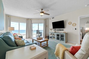 Smart TV, DVD player, books, video library