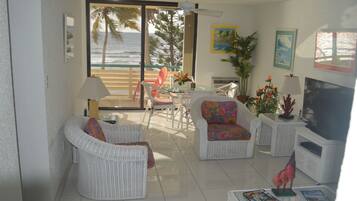 TV, DVD player, stereo