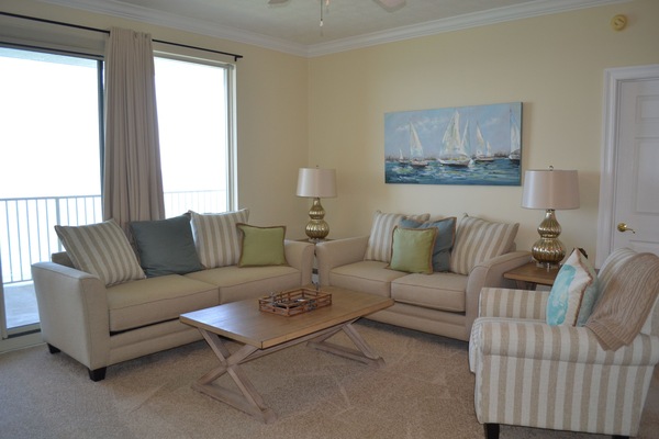 Living Room with sleeper sofa