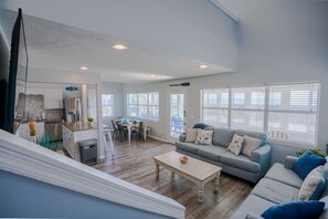 Smart TV, DVD player, table football, ping pong - Large home on Private Beach, Game Room,  Third story deck, Ocean Views,  (Panama City Beach)