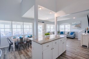 Interior - Large home on Private Beach, Game Room,  Third story deck, Ocean Views,  (Panama City Beach)