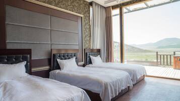 Blackout curtains, free WiFi