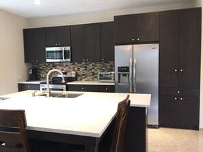 Fridge, microwave, oven, stovetop - Custom Home Perfect for Group Vacations! Private Pool, Walk to Beach, WiFi (Rincon)