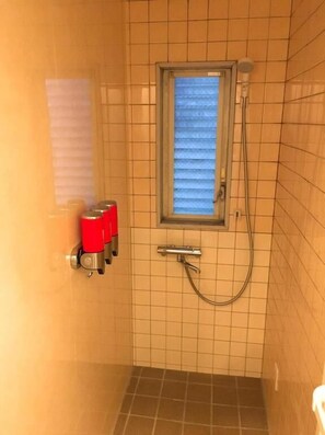 Douche, articles de toilette gratuits, sèche-cheveux, chaussons