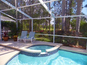 Piscina externa, piscina aquecida