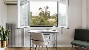 Apartment, 2 Bedrooms | Living area | 43-inch Smart TV with satellite channels, TV, Netflix - UPSTREET Zeus Temple View 2BD Apt Acropolis-Plaka (Athens)