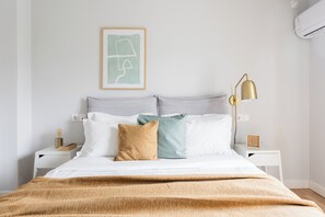 Apartment, 2 Bedrooms | 2 bedrooms, desk, laptop workspace, blackout curtains - UPSTREET Zeus Temple View 2BD Apt Acropolis-Plaka (Athens)