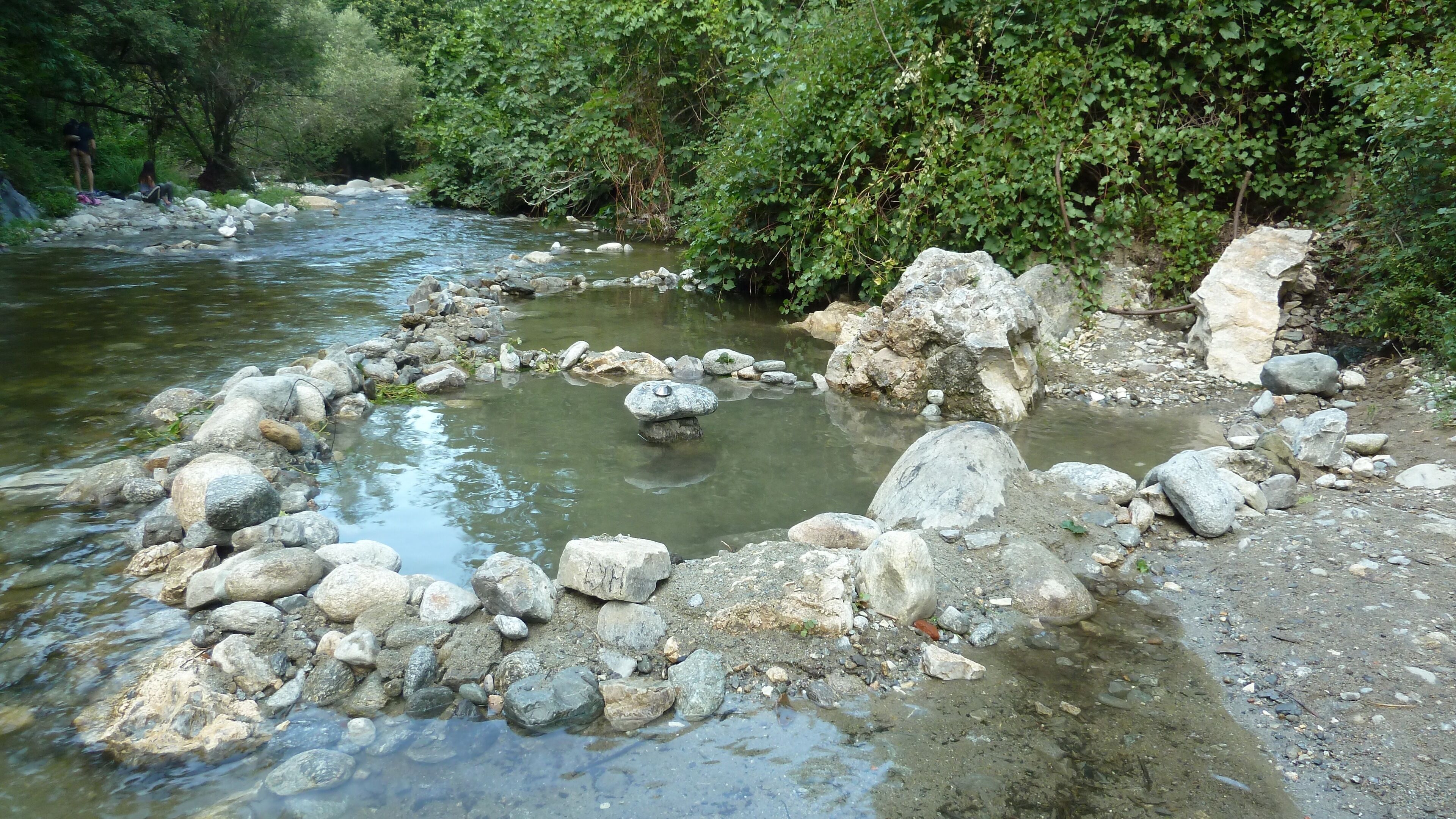 Warm thermal pools in the River Tet below Canaveilles