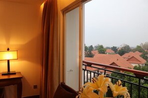 Blick von der Unterkunft