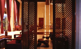 Siddeområde i lobbyen