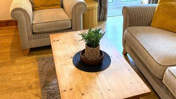 TV, DVD player, books