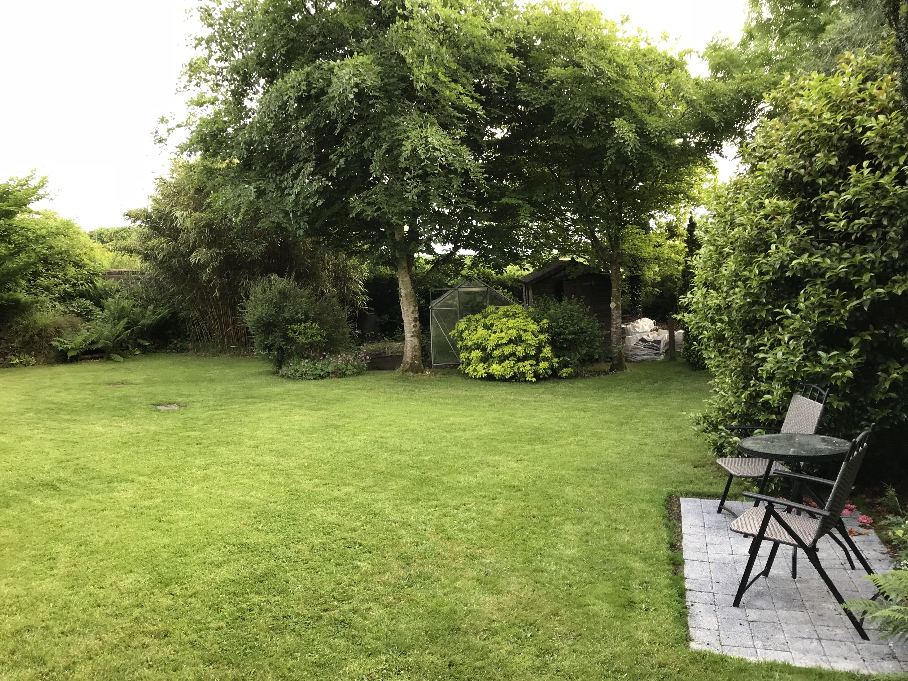 The garden area, which you are free to enjoy during your stay