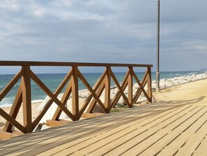 On the beach